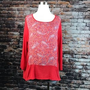 Lucky Brand 3/4 sleeve blouse